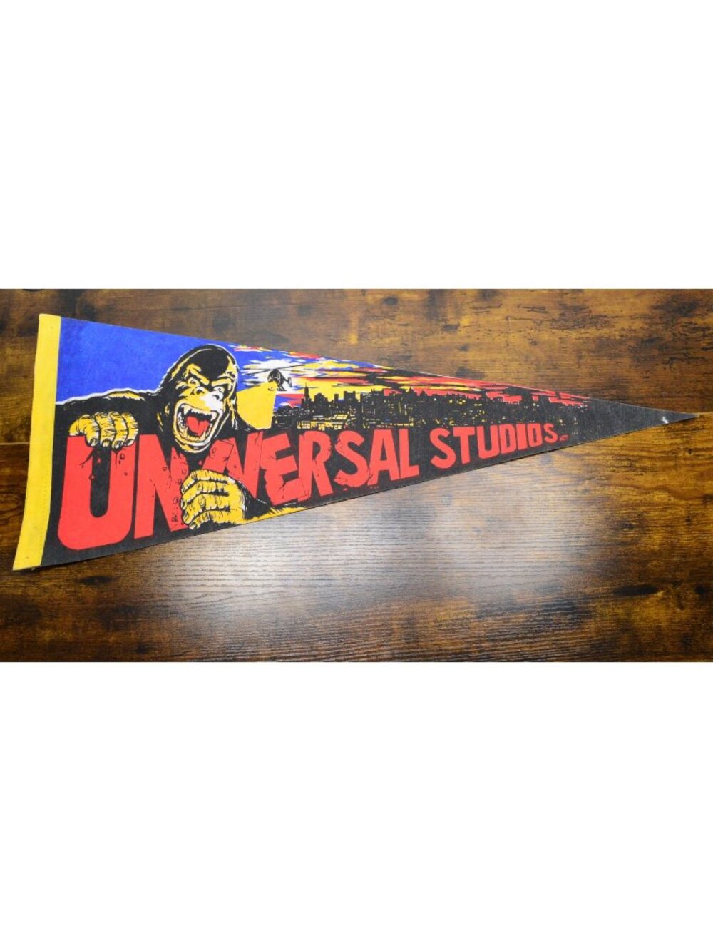 Vintage Universal Studios King Kong pennant 29 inches